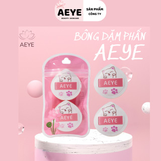 Bông Mút Trang Điểm AEYE Chính Hãng Siêu Mềm Dễ Tán Kem Nền Kèm Túi Đựng
