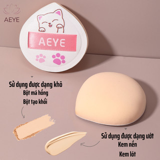 Bông Mút Trang Điểm AEYE Chính Hãng Siêu Mềm Dễ Tán Kem Nền Kèm Túi Đựng