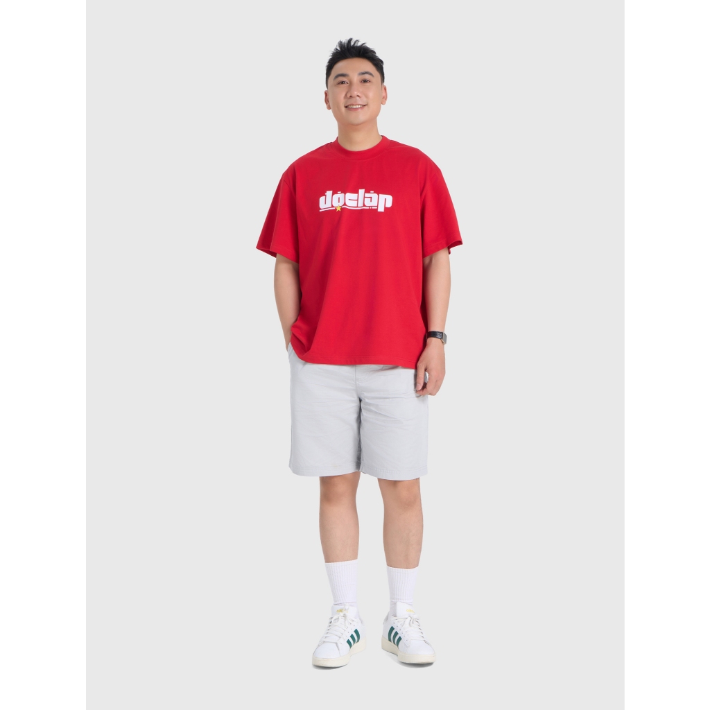 Áo phông unisex người lớn CANIFA S in chữ Việt Nam Độc Lập Tự Do Hạnh Phúc thun cotton mềm mịn thoáng mát 5TS26S023