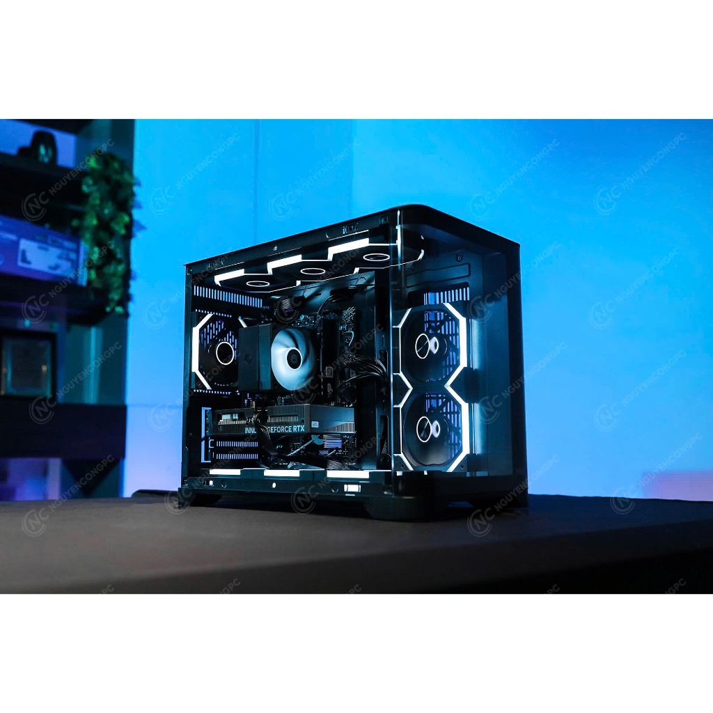 Bộ PC Gaming HELA Full LED (12400f | Ram 16Gb | SSD 256Gb | RTX 5060 8Gb) - Miễn phí nâng SSD 512Gb | BigBuy360 - bigbuy360.vn