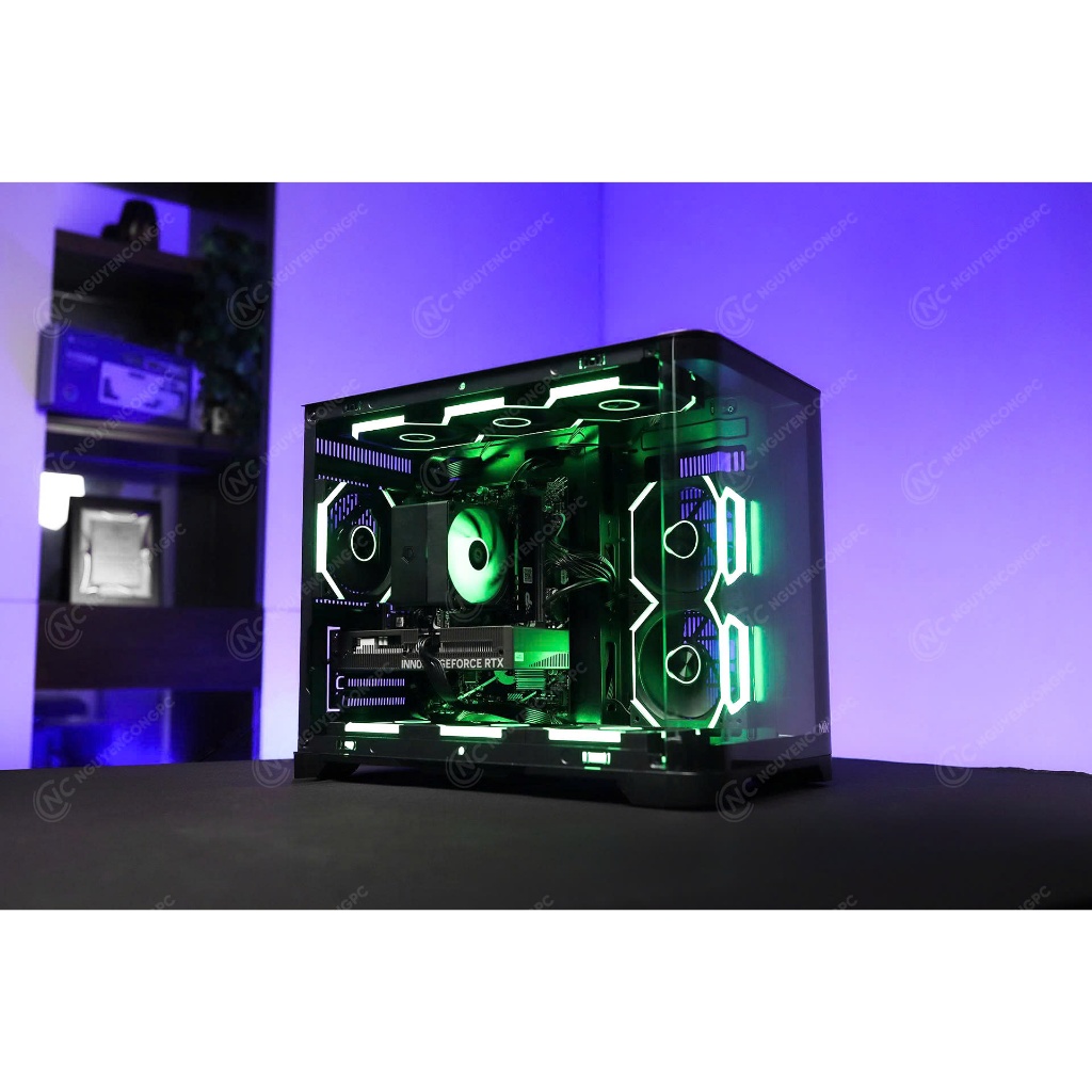 Bộ PC Gaming HELA Full LED (12400f | Ram 16Gb | SSD 256Gb | RTX 5060 8Gb) - Miễn phí nâng SSD 512Gb | BigBuy360 - bigbuy360.vn