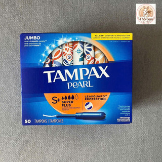 Băng vệ sinh dạng ống Tampon Tampax Pearl Light/Super/Super Plus/Ultra- Hàng Mỹ