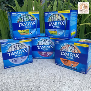 Băng vệ sinh dạng ống Tampon Tampax Pearl Light/Super/Super Plus/Ultra- Hàng Mỹ