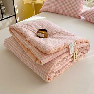 Chăn đũi viền ren trần bông, chăn đắp xuân hè cao cấp mềm mịn đủ mầu kèm túi zip kích thước 2m3x2m