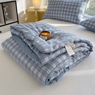 Chăn đũi viền ren trần bông, chăn đắp xuân hè cao cấp mềm mịn đủ mầu kèm túi zip kích thước 2m3x2m