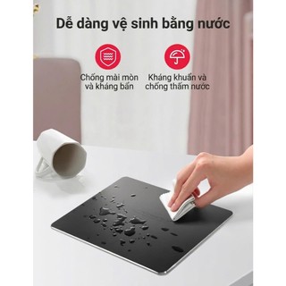 Tấm Lót Chuột Nhôm Cao Cấp - Di Chuôt Chính Xác, Chống Nước, Chống Trầy