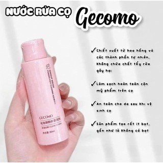 Nước Rửa Cọ Trang Điểm GECOMO Giặt Mút Siêu Sạch Dễ Sử Dụng - Nước rửa cọ 80ml