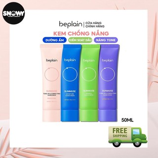 Kem chống nắng Beplain Sunmuse filter lai Nâng Tone & Hiệu chỉnh da SPF 50+ PA++++ 50mL