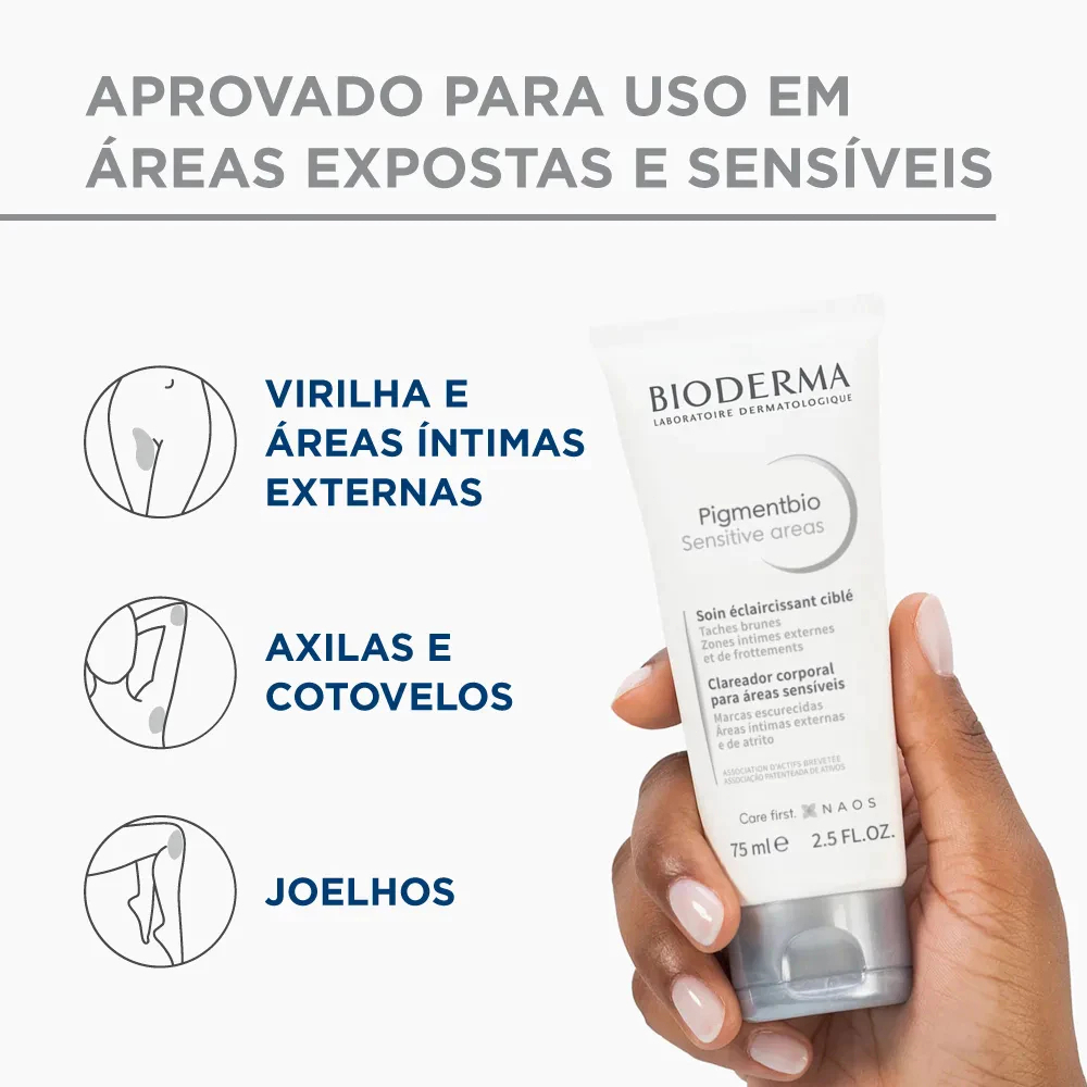 Kem Dưỡng Sáng Da Bioderma Pigmentbio Sensitive Areas 75ml Cho Vùng Nhạy Cảm Và Thâm Sạm / Làm Sáng Da Nhạy Cảm