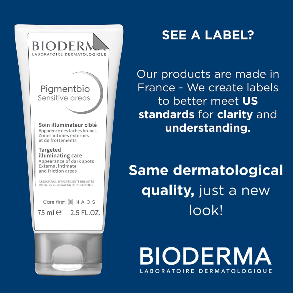 Kem Dưỡng Sáng Da Bioderma Pigmentbio Sensitive Areas 75ml Cho Vùng Nhạy Cảm Và Thâm Sạm / Làm Sáng Da Nhạy Cảm