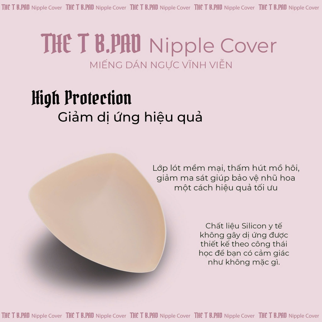 Combo 5 Đôi Miếng Dán Ngực The T B.Pad Tiêu Chuẩn Quốc Tế Hình Tam Giác Dùng Cho Trang Phục Xẻ Ngực