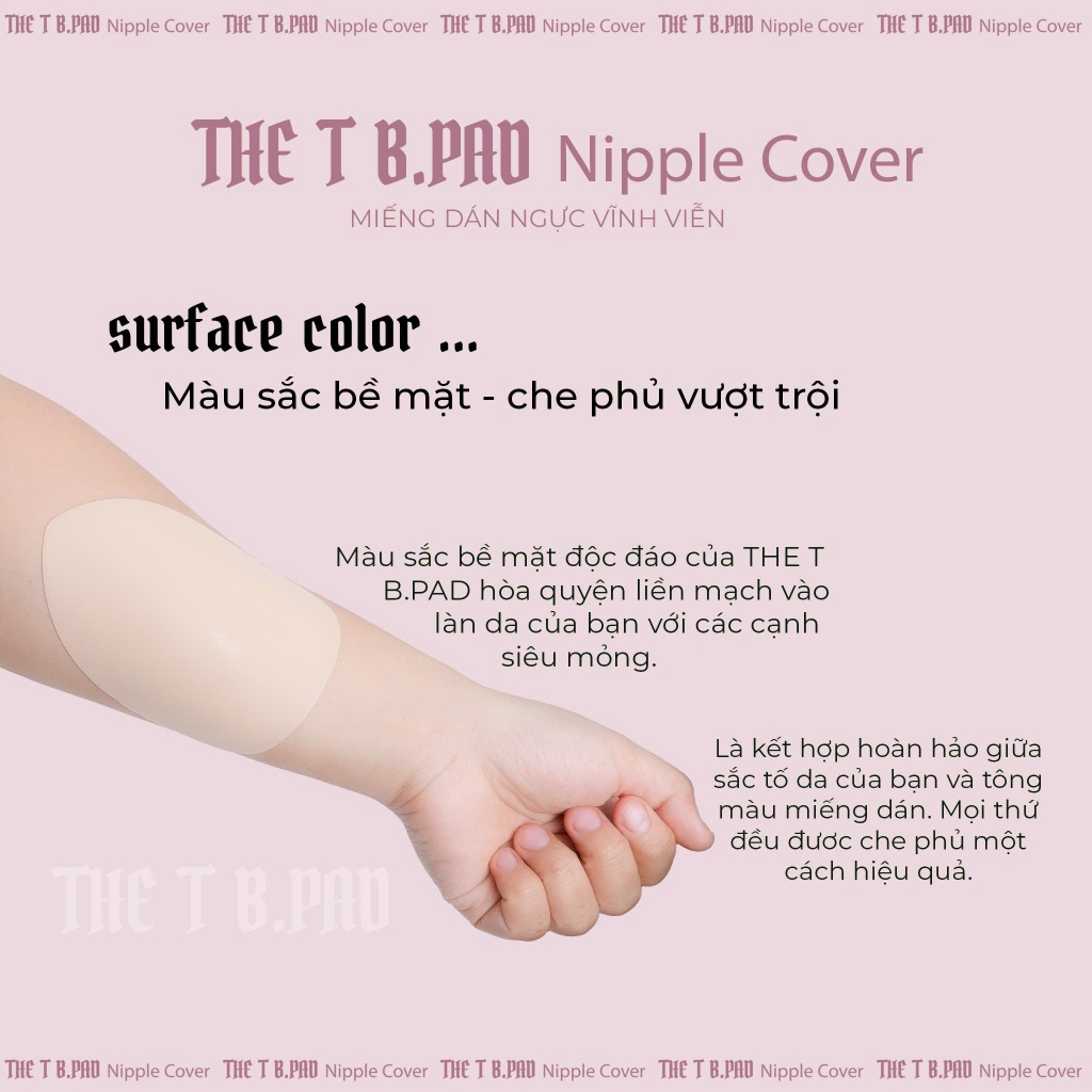 Combo 5 Đôi Miếng Dán Ngực The T B.Pad Tiêu Chuẩn Quốc Tế Hình Tam Giác Dùng Cho Trang Phục Xẻ Ngực