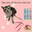 Dây Dắt Kèm Vòng Cổ Cho Chó Mèo Nhỏ Giá Rẻ - Bộ Dây Dắt Thú Cưng Đi Dạo Họa Tiết Hoạt Hình Đáng Yêu