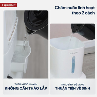Quạt làm mát không khí hơi nước nhập khẩu Fujihome AC-17N điều khiển từ xa, tiện lợi, tiết kiệm điện