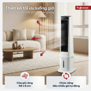 Quạt làm mát không khí hơi nước nhập khẩu Fujihome AC-17N điều khiển từ xa, tiện lợi, tiết kiệm điện