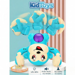 Đồ chơi khỉ nhào lộn 360 độ KidToys có đèn LED – vui nhộn cho bé 1-3 tuổi