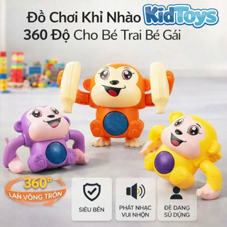 Đồ chơi khỉ nhào lộn 360 độ KidToys có đèn LED – vui nhộn cho bé 1-3 tuổi