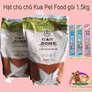 Thức Ăn Cho Chó Trưởng Thành KUA 1.5kg - Hạt Cho Chó Nhỏ Giàu Dinh Dưỡng, Hỗ Trợ Tiêu Hóa