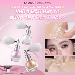 Xịt Nhũ Body Bắt Sáng Lấp Lánh Highlight Dạng Xịt Tạo Khối Phấn Phủ Nhũ Cho Mặt Body Nhỏ Gọn Dễ Mang