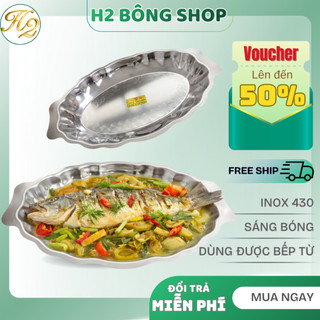 Dĩa Bò Nét, Đĩa Hột Xoài Inox 430 Lòng Sâu Cao Cấp Dùng Được Bếp Từ