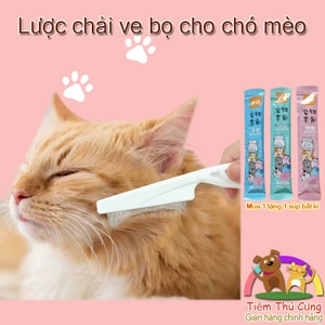 Lược Chải Ve Rận Cho Chó Mèo - Lược Dày Loại Bỏ Trứng Ve, Rận, Bọ Chét, Lông Rụng Hiệu Quả