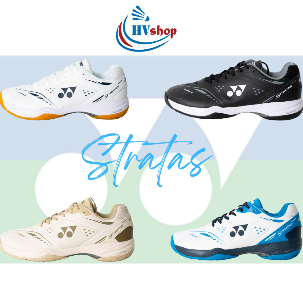 Giày cầu lông Yonex Stratas chính hãng, 04 màu sắc bắt mắt, có form Wide cho chân bè - HVShop
