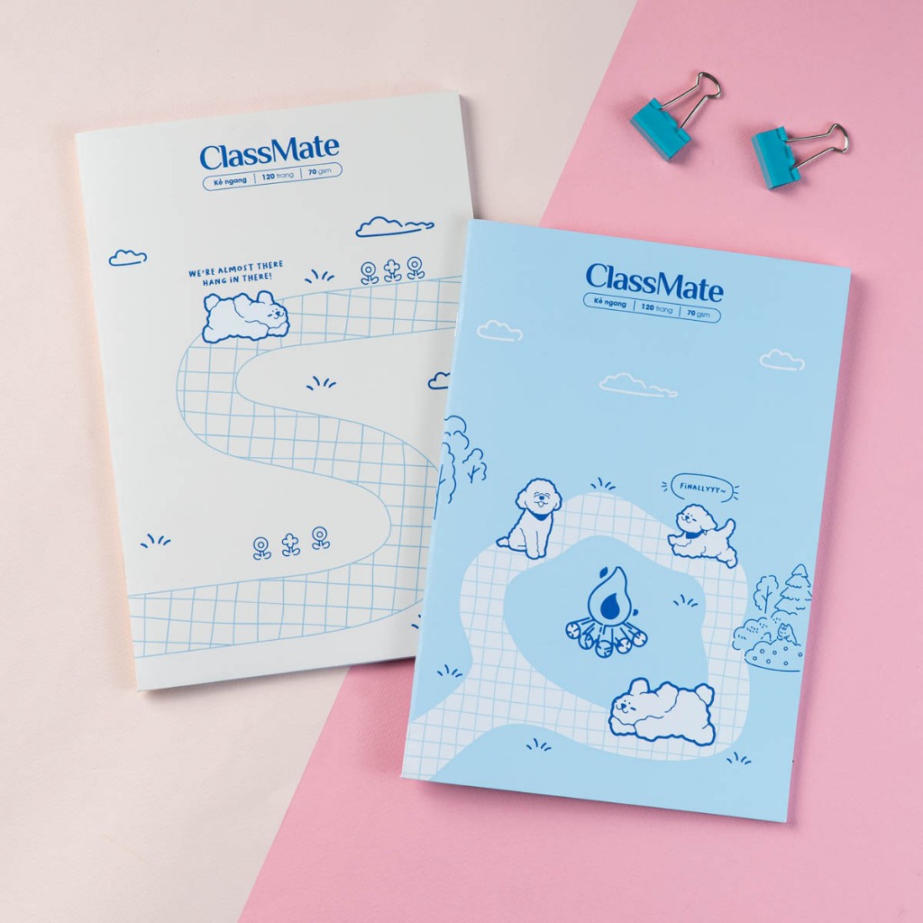 Vở Kẻ Ngang 120 Trang Classmate Vở Viết B5, 70gsm Tập Sinh Viên Lets Gau Chống Nước Ghi Chép, Viết Bài NB5-12-0348