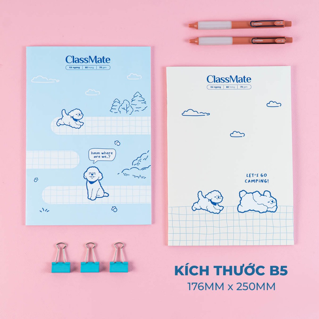 Vở Kẻ Ngang B5 Classmate 80 Trang, 70gsm Tập Sinh Viên, Vở Viết Bài, Ghi Chép Cho Học Sinh Sinh Viên NB5-08-0347