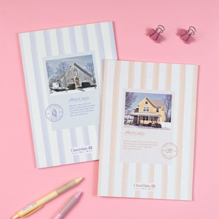 Combo 5 Vở Kẻ Ngang BST "Post Card" Classmate Giấy Vàng Chống Mỏi Mắt, Giấy Ăn Mực 70GSM, Bìa Cao Cấp Chống Nước