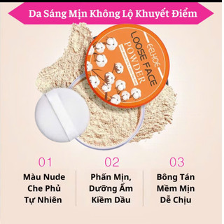 Phấn phủ dạng bột Senana giúp làm sáng da mặt chống thấm nước kiểm soát dầu lên đến 12h