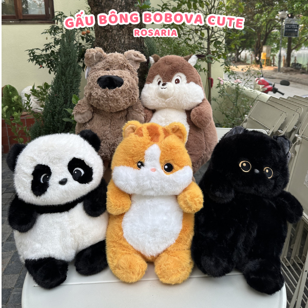 Gấu Bông Sóc Nâu 40cm Cute Cao Cấp – Gấu Bông Mềm Mịn Chính Hãng, Ôm Ngủ Cực Êm