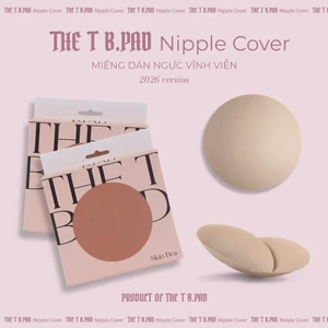 Combo 10 Đôi Miếng Dán Ngực The T B.Pad Cao Cấp,Chống Lộ,Tái Sử Dụng – Nipple Cover Hình Tròn 7.5cm Không Keo