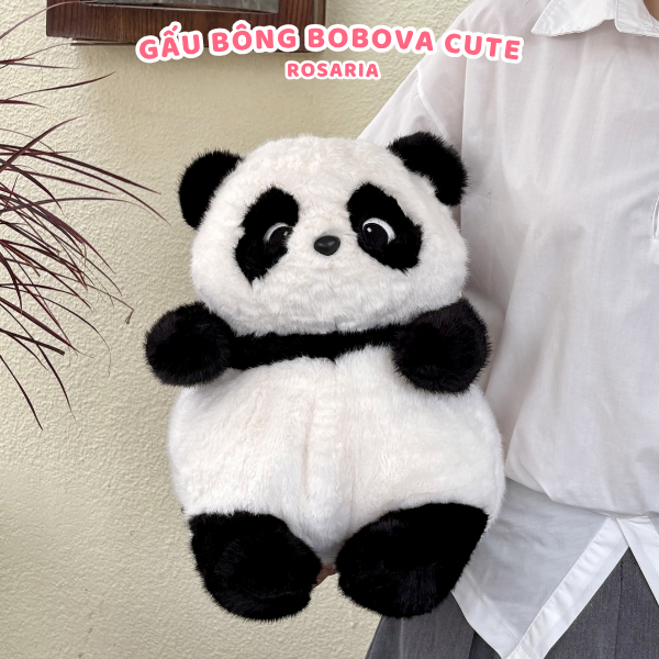 Gấu Bông Gấu Trúc Hồng 40cm Cute Cao Cấp – Gấu Bông Mềm Mịn Chính Hãng, Ôm Ngủ Êm Ái