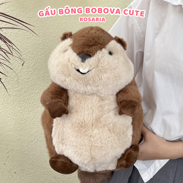 Gấu Bông Chuột Hamster 40cm Cute Cao Cấp – Gấu Bông Mềm Mịn Chính Hãng, Ôm Ngủ Êm Ái