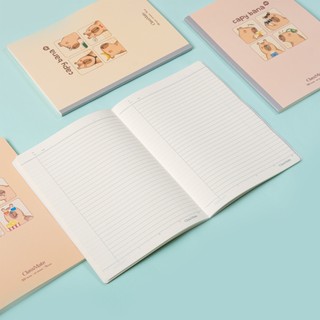 Vở Kẻ Ngang Capybara 80/120/ 200 Trang Định Lượng 70gsm, Vở Viết B5 May Gáy Giấy Chống Lóa Cao Cấp NB5-08-0362