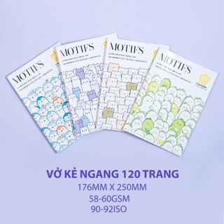 Combo 5 Vở Kẻ Ngang B5 Classmate Partten 60gsm 72/120Trang, Bìa Cán Bóng Cao Cấp Chống Thâm, Cho Học Sinh, Sinh Viên