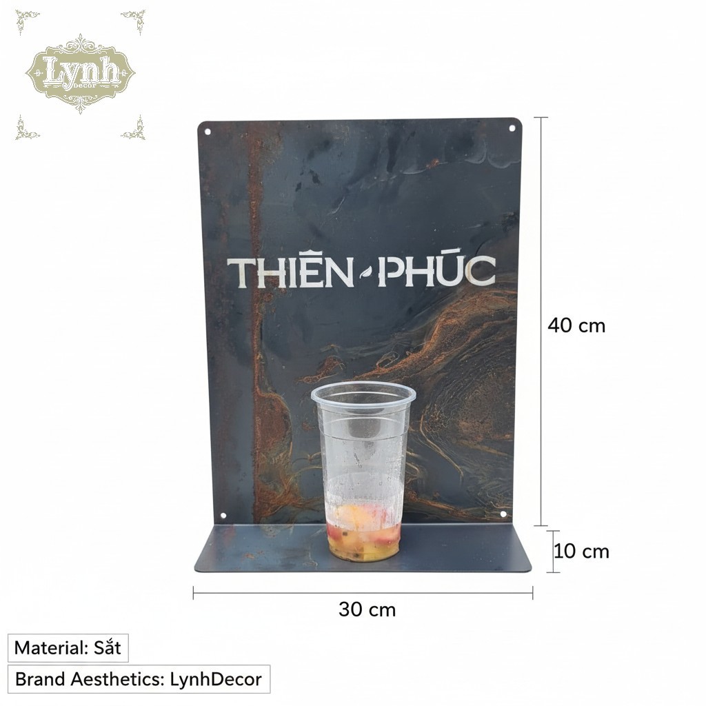 KỆ INOX TREO TƯỜNG ĐỂ CAFE,TRÀ SỮA CHỤP ẢNH SẢN PHẨM – Lynhdecor miễn phí cắt tên theo yêu cầu