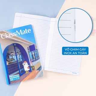 Vở ClassMate Vở Kẻ Ngang 120 Trang 70GSM Vở Viết Bìa Nhựa Hachico Chống Nước Vở Học Sinh Sinh Viên Ghi Chép