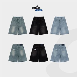 Quần Jean Lửng Outerity Denim Wash Ống Rộng / Form Unisex LocalBrand