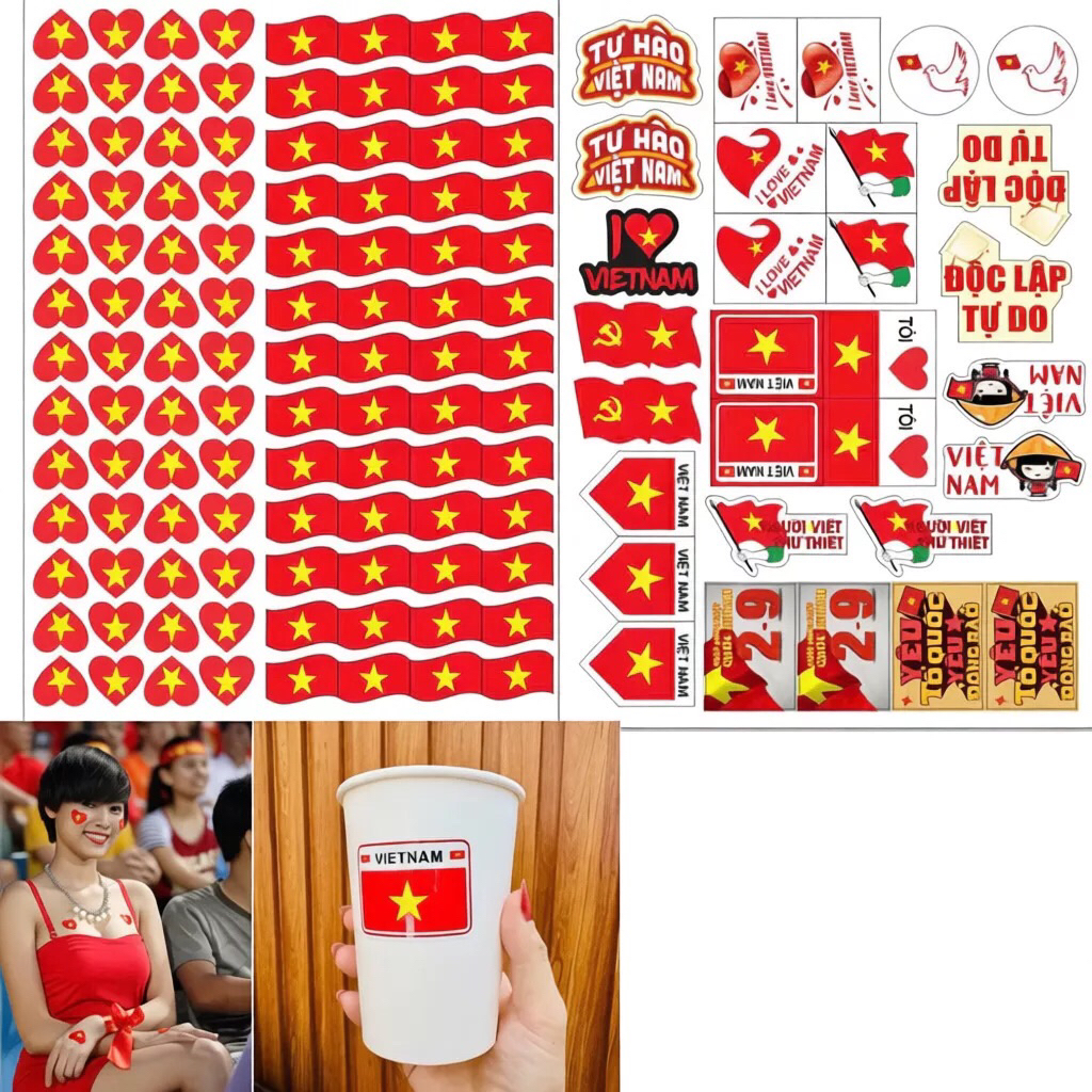 sticker lá cờ việt nam