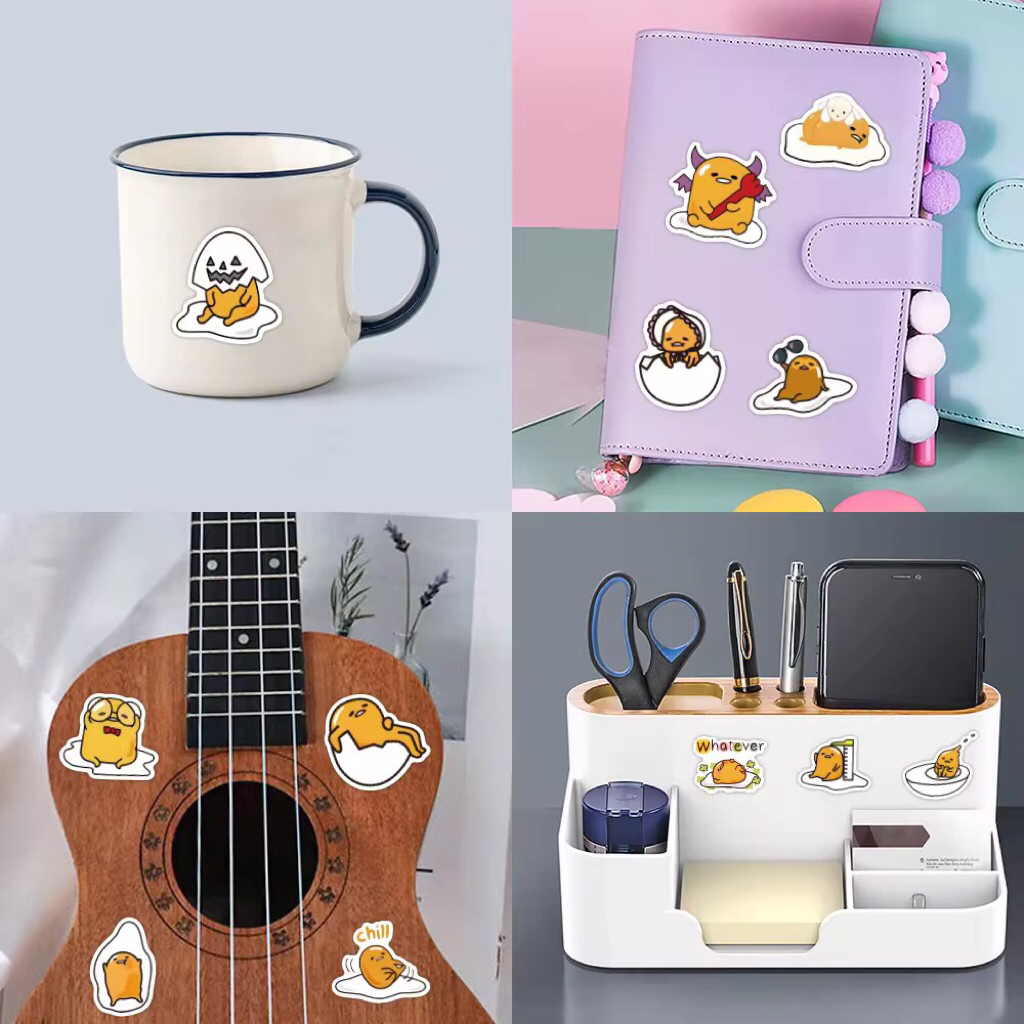 100 sticker trứng ốp la phiên bản nghịch ngợm