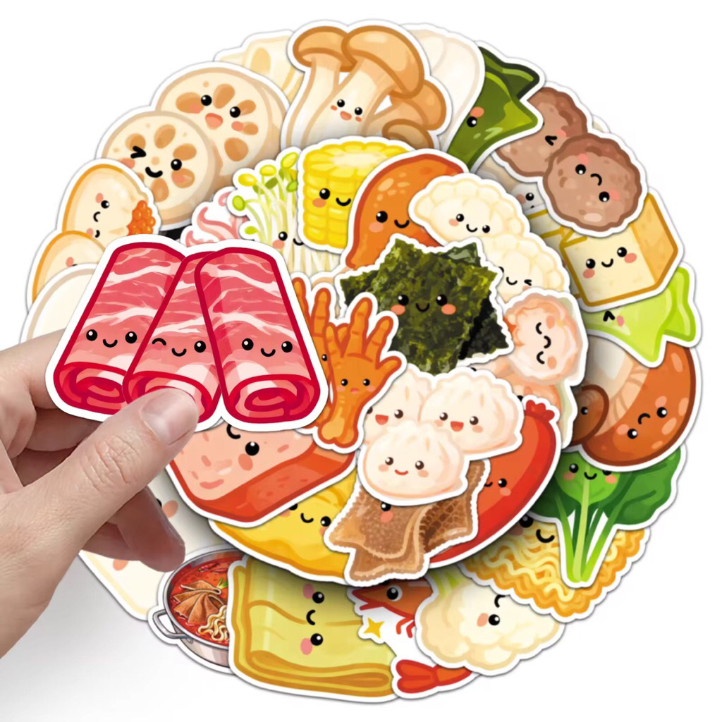 100 sticker đồ ăn cùng nồi lẩu thơm ngon cưc kỳ bắt mắt sinh động mẫu mới nhất năm 2026