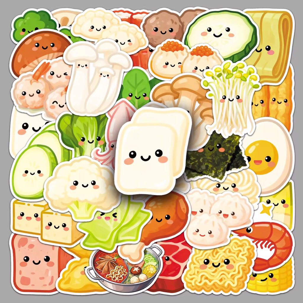 100 sticker đồ ăn cùng nồi lẩu thơm ngon cưc kỳ bắt mắt sinh động mẫu mới nhất năm 2026