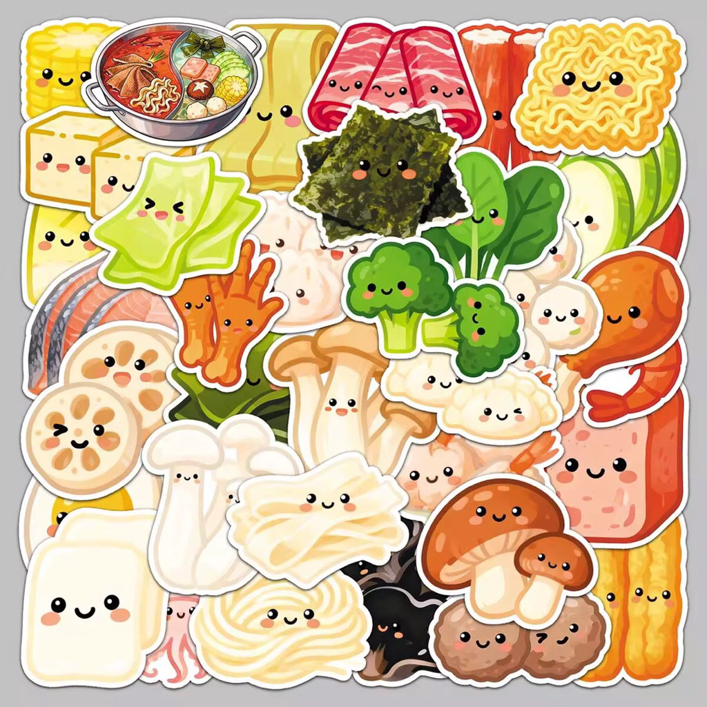100 sticker đồ ăn cùng nồi lẩu thơm ngon cưc kỳ bắt mắt sinh động mẫu mới nhất năm 2026