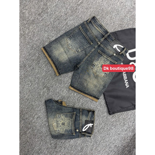Quần Short Jean xanh mài rách Nam Phối Túi Họa Tiết Cao Cấp – Form Slim Fit Trẻ Trung, Chất Denim Mềm Mịn phong cách