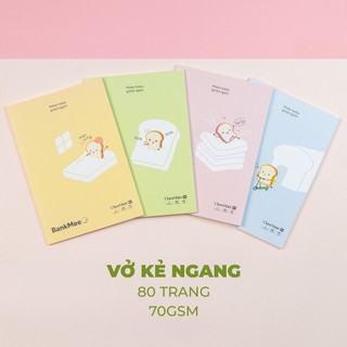 Combo 5/10 Vở Kẻ Ngang Classmate Bankmee 80/120/200Trang B5 70gsm, Giấy Vàng Chống Mỏi Mắt, Ghi Chép, Viết Bài Tiện Lợi