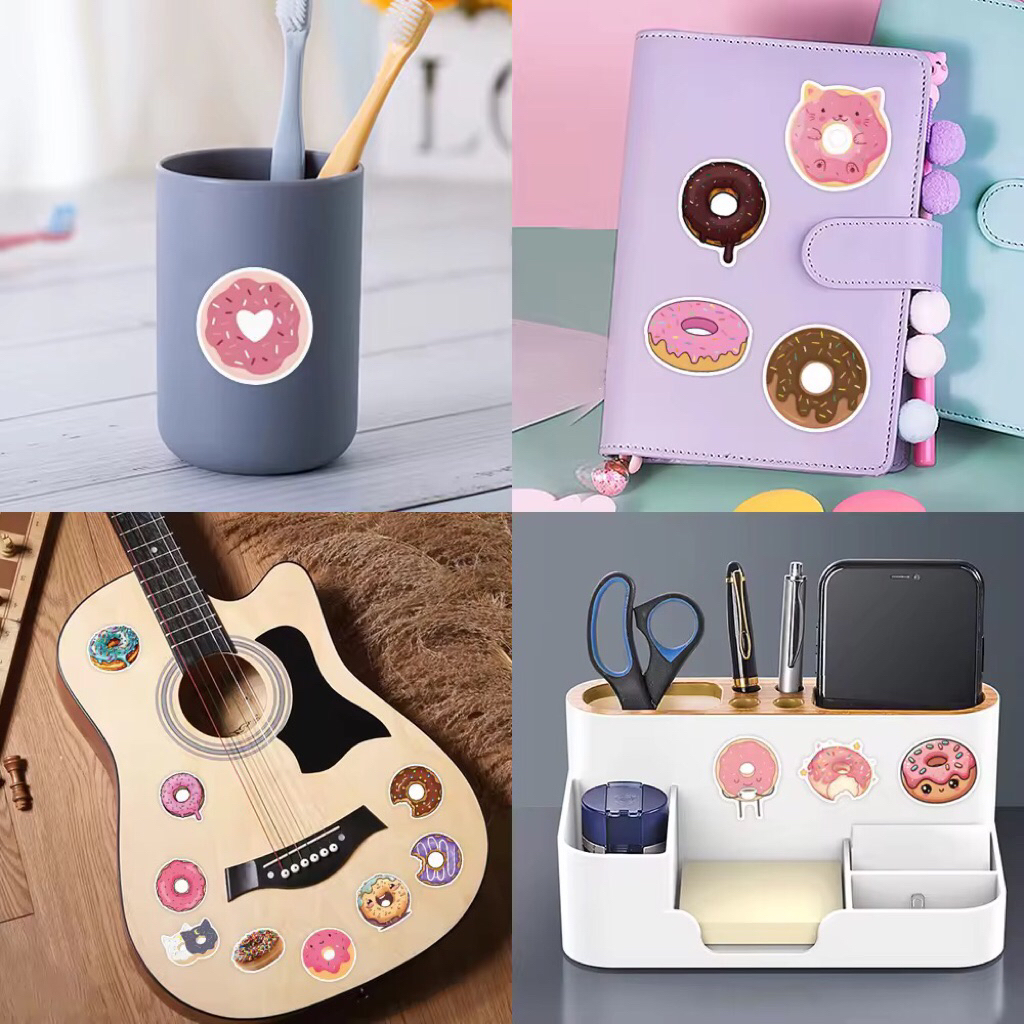 100 sticker bánh donut