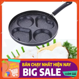 🍳 Chảo Chiên Trứng 4 Ngăn Chống Dính – Tiện Lợi, Đẹp Mắt, Dễ Sử Dụng