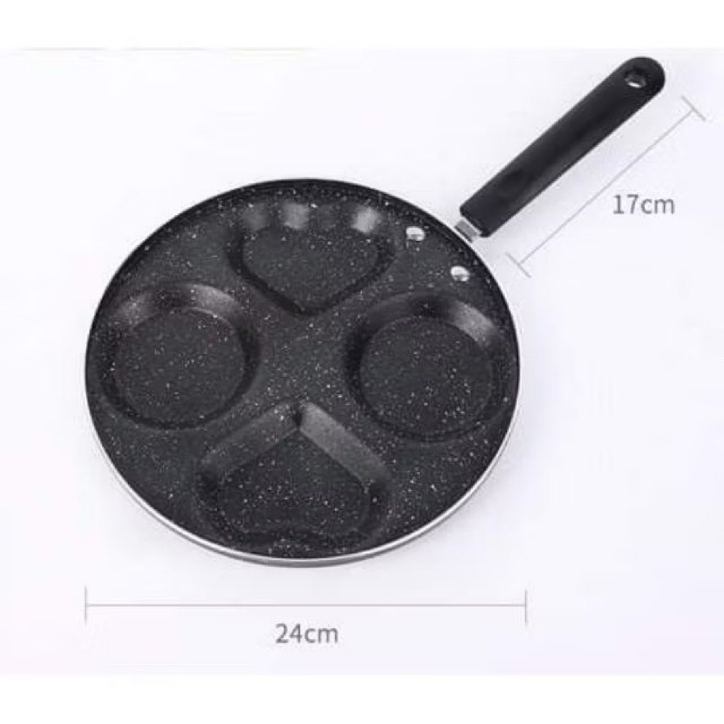 🍳 Chảo Chiên Trứng 4 Ngăn Chống Dính – Tiện Lợi, Đẹp Mắt, Dễ Sử Dụng