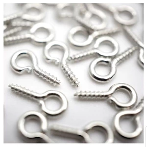 100 Khoen vít xoắn nhỏ 5x10mm làm đồ Handmade